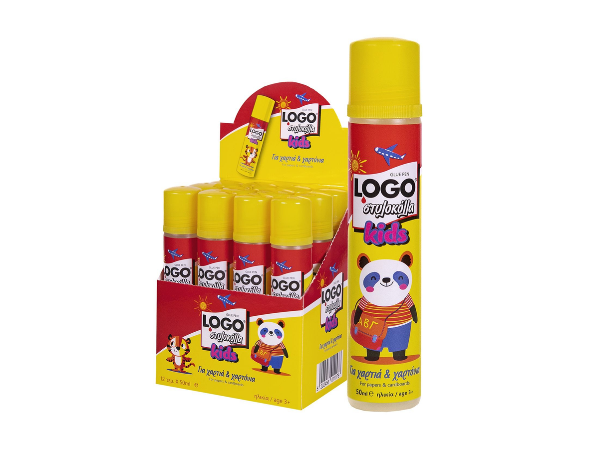 Στυλόκολλα Logo Kids 50 ml για Χαρτί & Χαρτόνι
