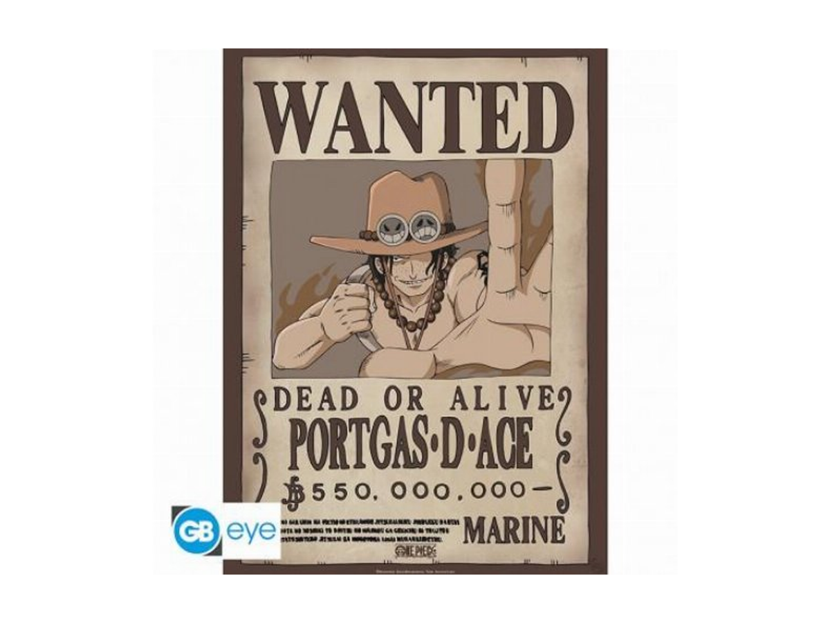 One Piece Wanted Portgas D. Ace – Αφίσα 52 × 38 cm