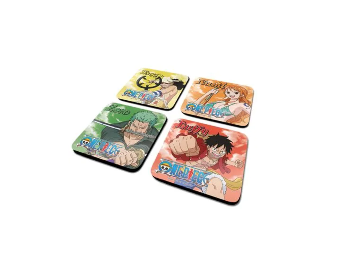 One Piece Straw Hats – Σετ 4 Σουβέρ
