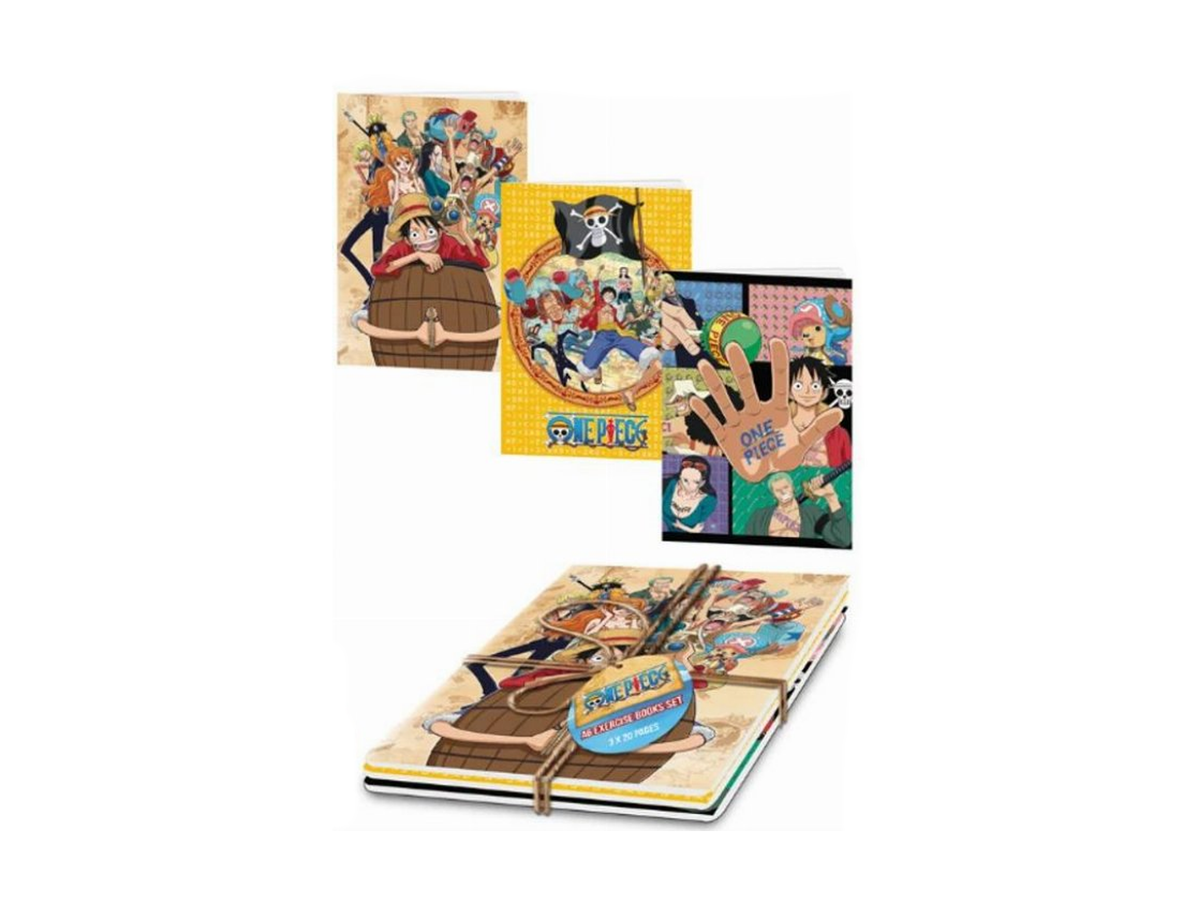 One Piece – Σετ 3 Σημειωματάρια A5
