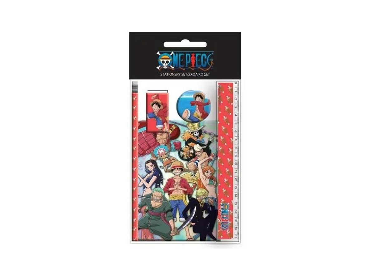 One Piece – Σετ Γραφικής Ύλης 6 Τεμαχίων