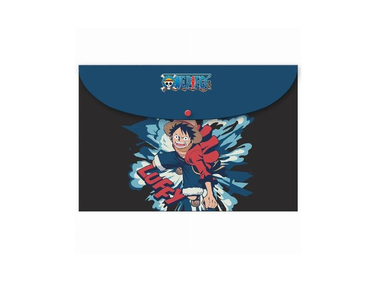 One Piece Luffy – Φάκελος Εγγράφων A4 με Κουμπί