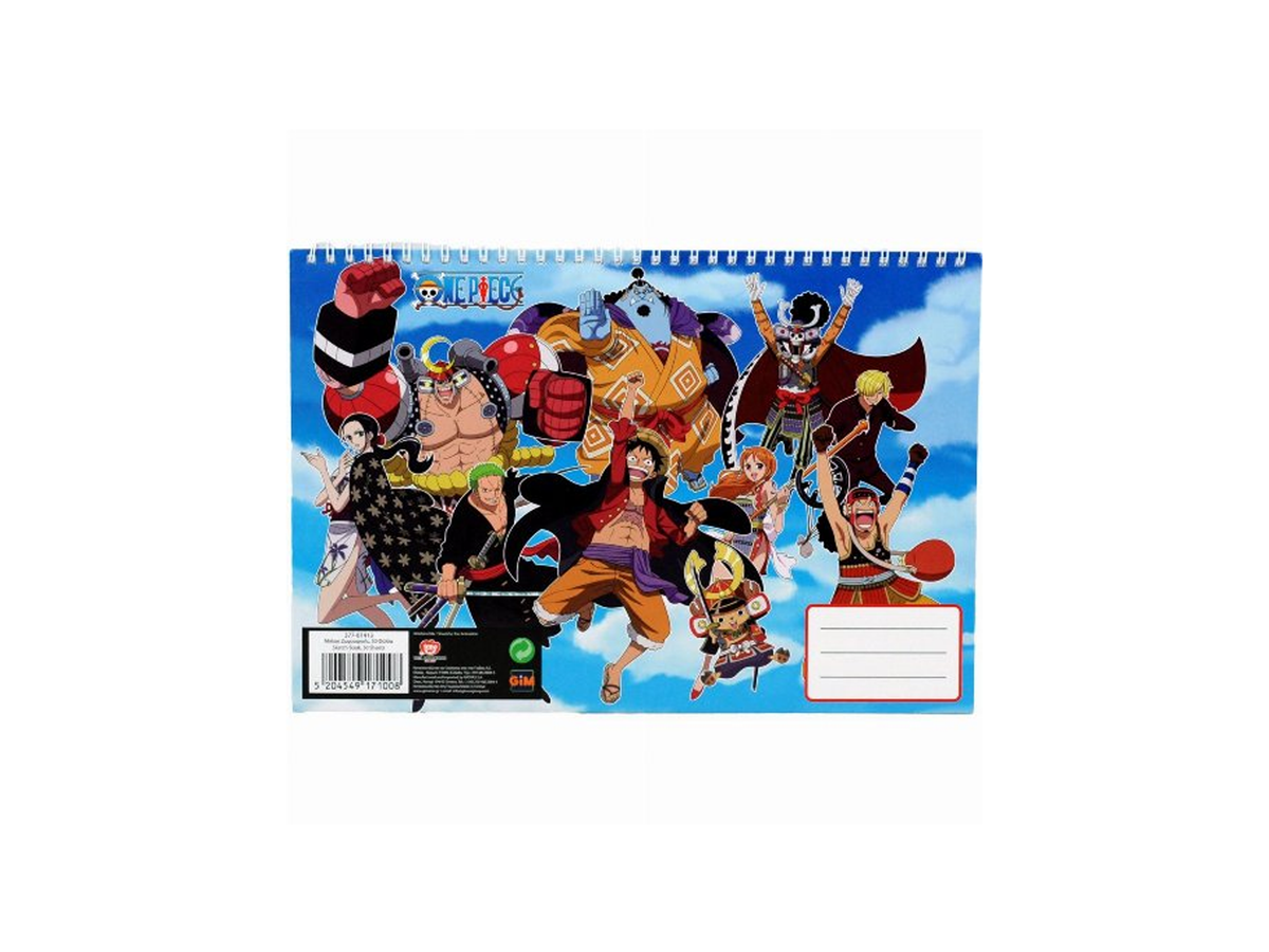 One Piece – Μπλοκ Ζωγραφικής A4 30 Φύλλων