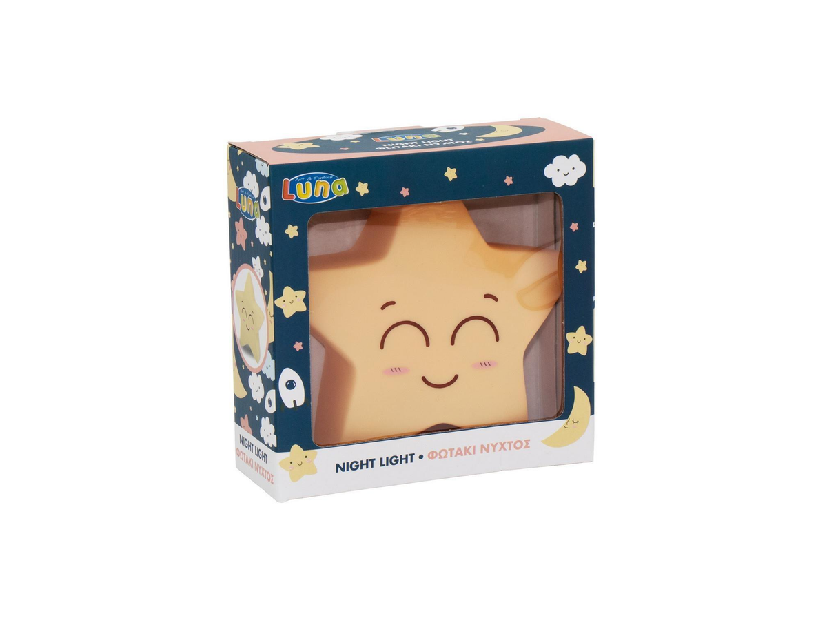 Luna Toys – Παιδικό Φωτάκι Νυκτός Αστεράκι 14,5 cm