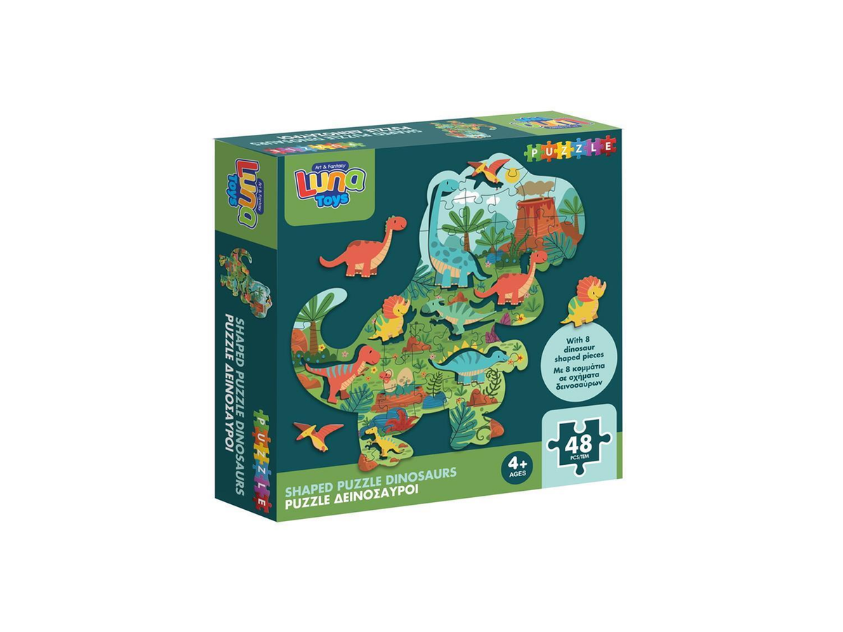 Luna Toys Δεινόσαυροι – Παζλ 48 Τεμαχίων