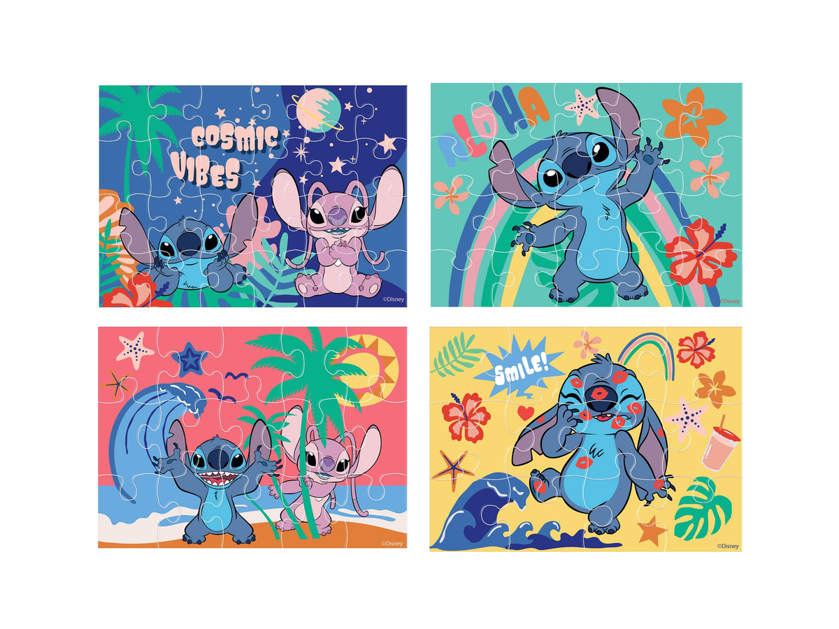 Disney Stitch – Παζλ Χρωματισμού 4 σε 1, 12/15/20/24 Τεμαχίων