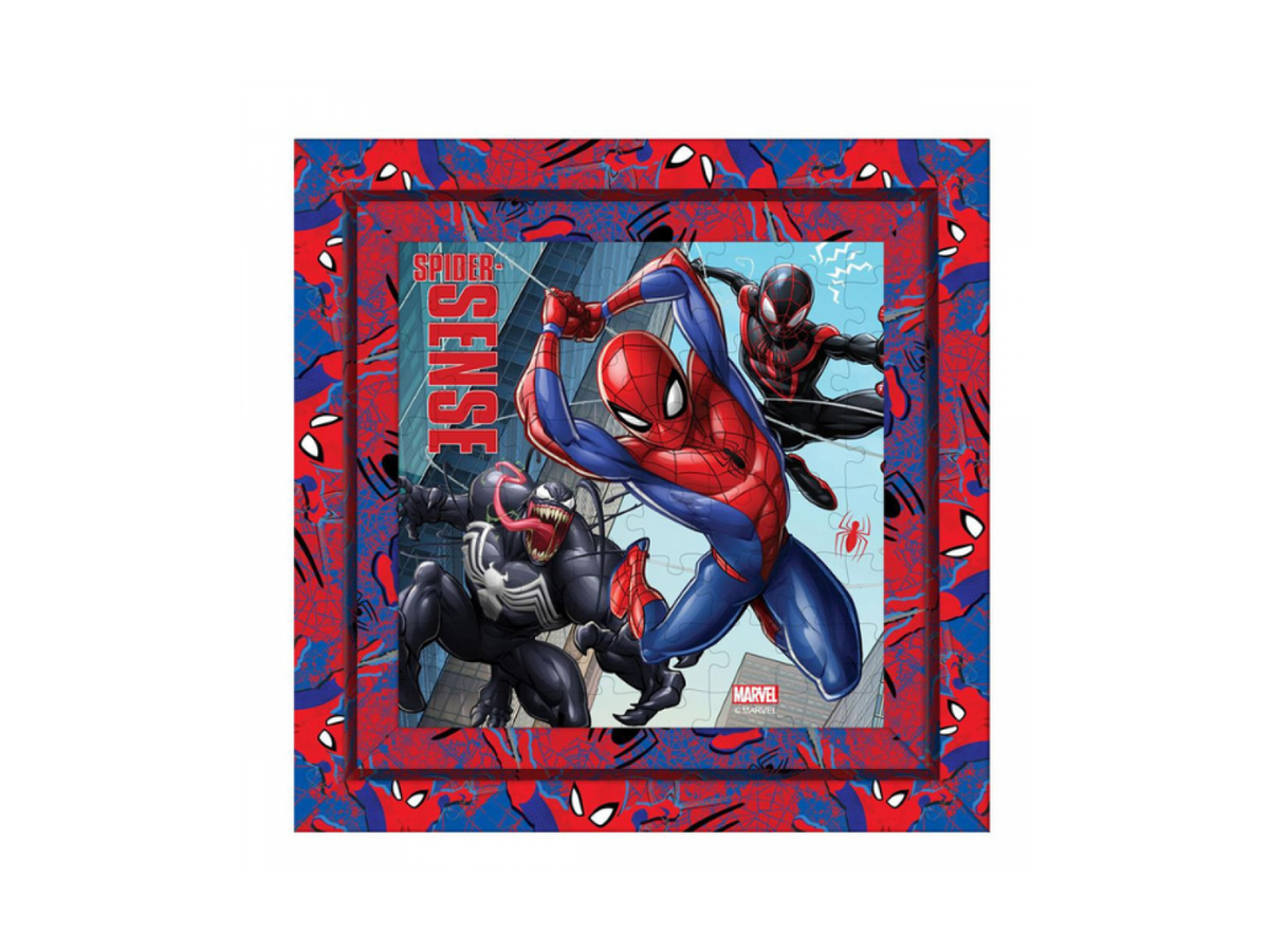 Marvel Spider-Man – Παζλ Κορνίζα Χρωματισμού 2 Όψεων 64 Τεμαχίων