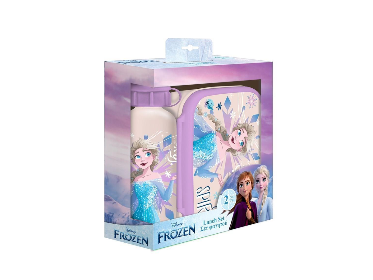 Disney Frozen – Σετ Φαγητού με Φαγητοδοχείο & Παγούρι Αλουμινίου