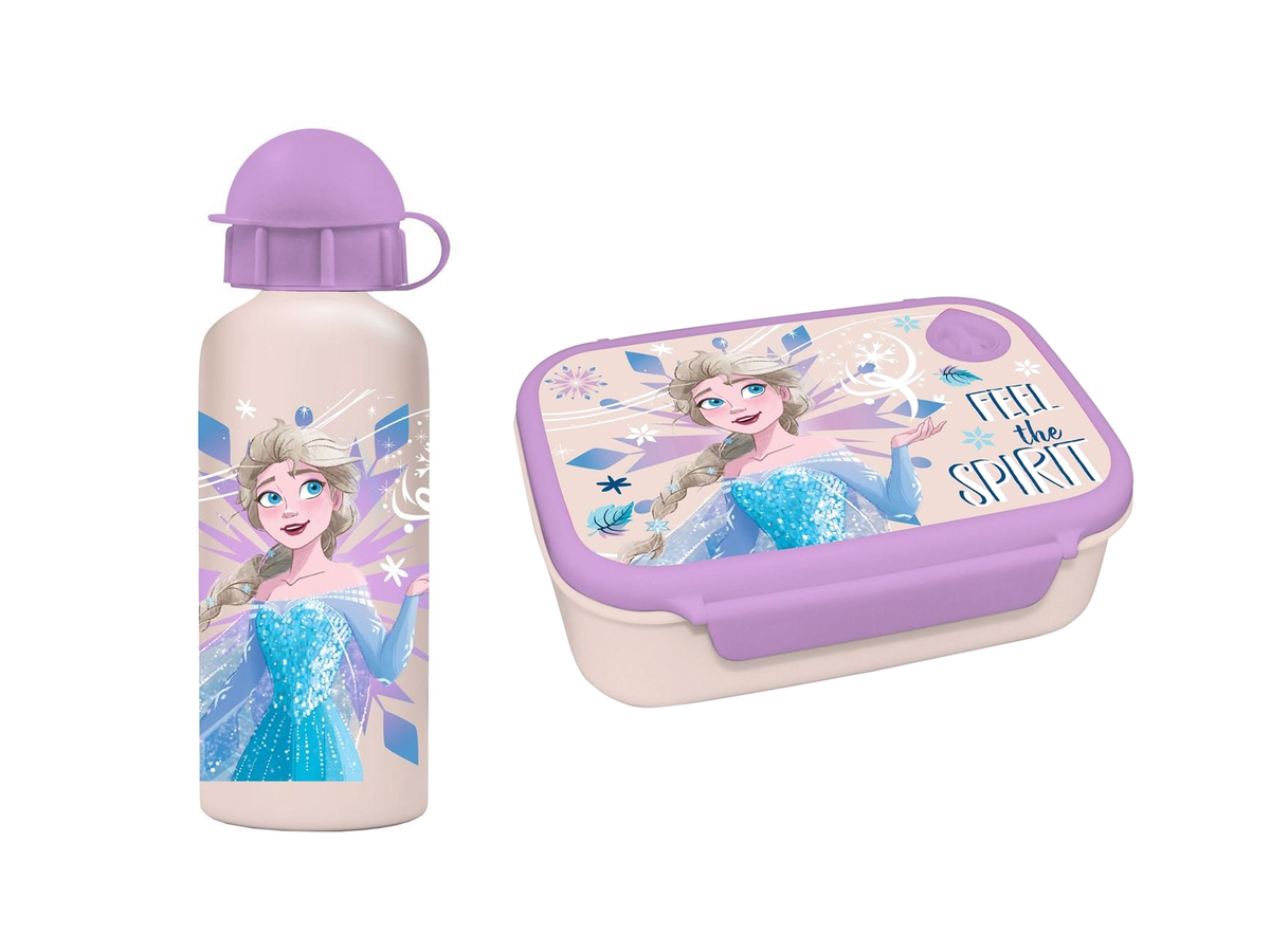 Disney Frozen – Σετ Φαγητού με Φαγητοδοχείο & Παγούρι Αλουμινίου