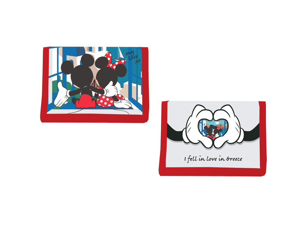 Disney Mickey & Minnie I Fell in Love in Greece – Σετ Πορτοφόλι & Μπρελόκ