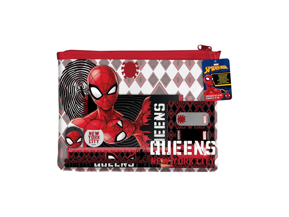 Marvel Spider-Man – Σχολικό Σετ Γραφικής Ύλης σε PVC Τσαντάκι