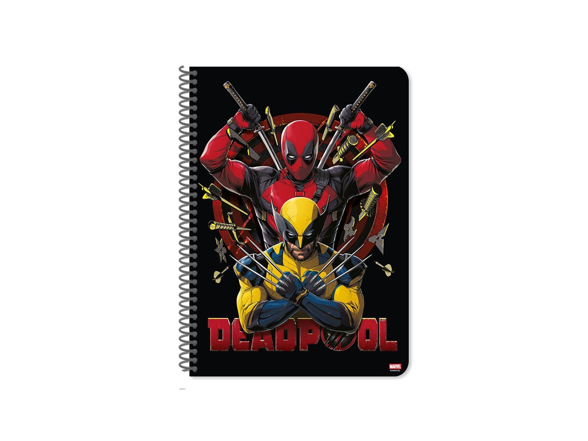 Marvel Deadpool & Wolverine – Σπιράλ Τετράδιο 17×25 cm 2 Θέματα 60 Φύλλων