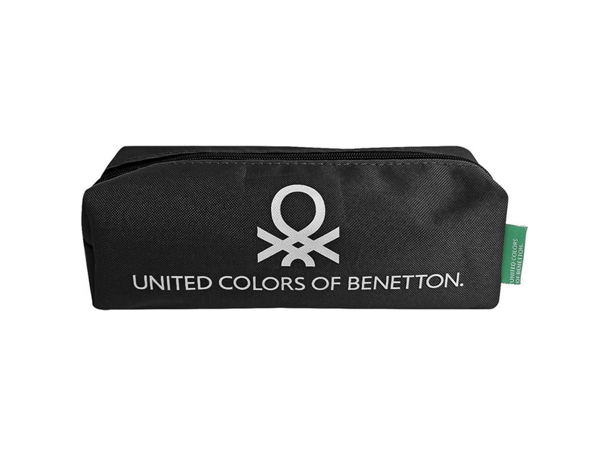Κασετίνα United Colors of Benetton Μαύρη 20×6 cm