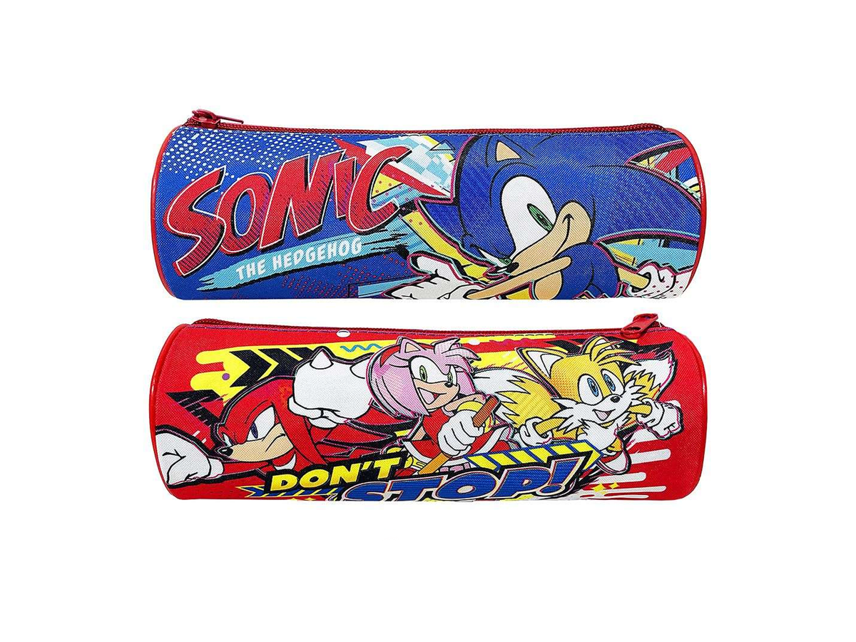 Κασετίνα Βαρελάκι Sonic the Hedgehog Μπλε 23×8 cm