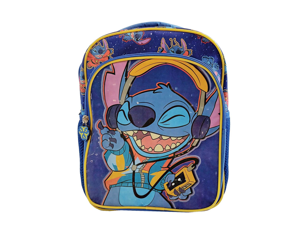 Παιδική Τσάντα Πλάτης Disney Stitch Μπλε με Μπροστινή Τσέπη 29 cm