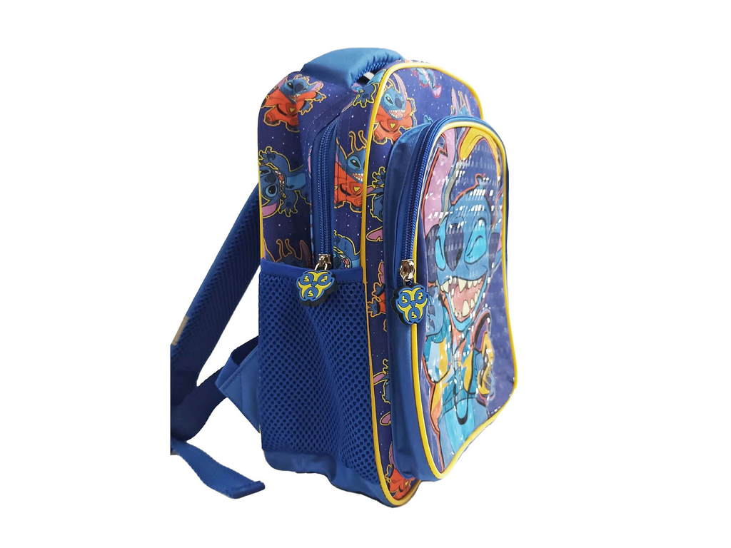 Παιδική Τσάντα Πλάτης Disney Stitch Μπλε με Μπροστινή Τσέπη 29 cm