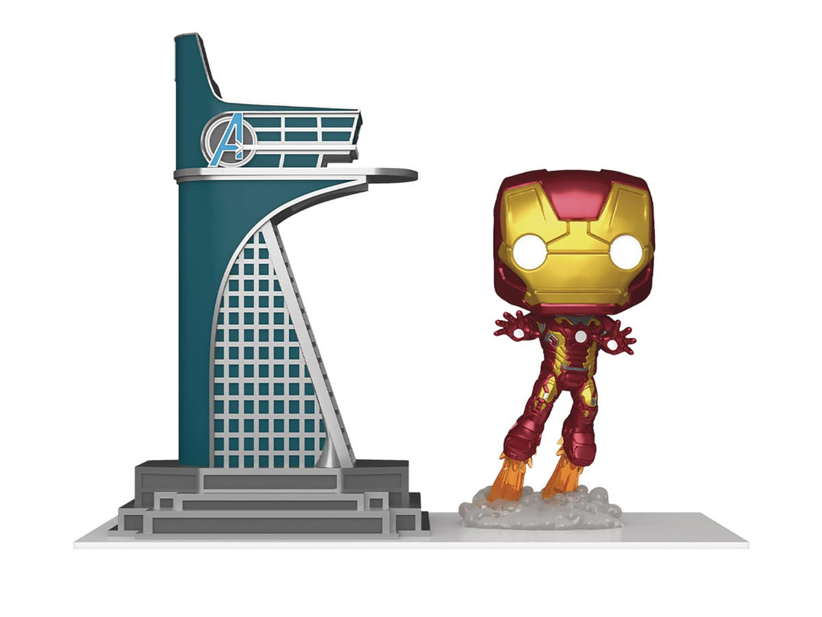 Funko Pop! Town – Marvel Avengers Tower & Iron Man Glow Special Edition #35
