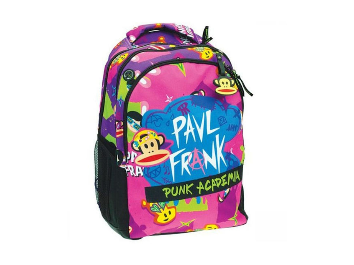 Σχολική Ανατομική Τσάντα Πλάτης Paul Frank Punk 30L 48×30×28 cm