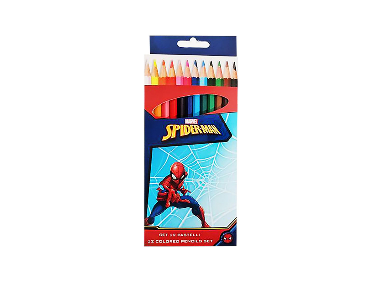 Ξυλομπογιές Marvel Spider-Man 12 Χρωμάτων – 12 Τεμάχια