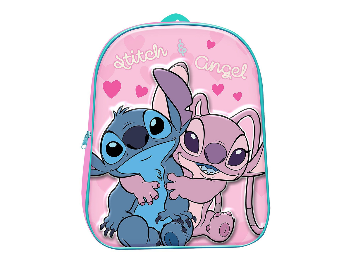 Τσάντα Πλάτης Νηπίου Disney Stitch & Angel 3D