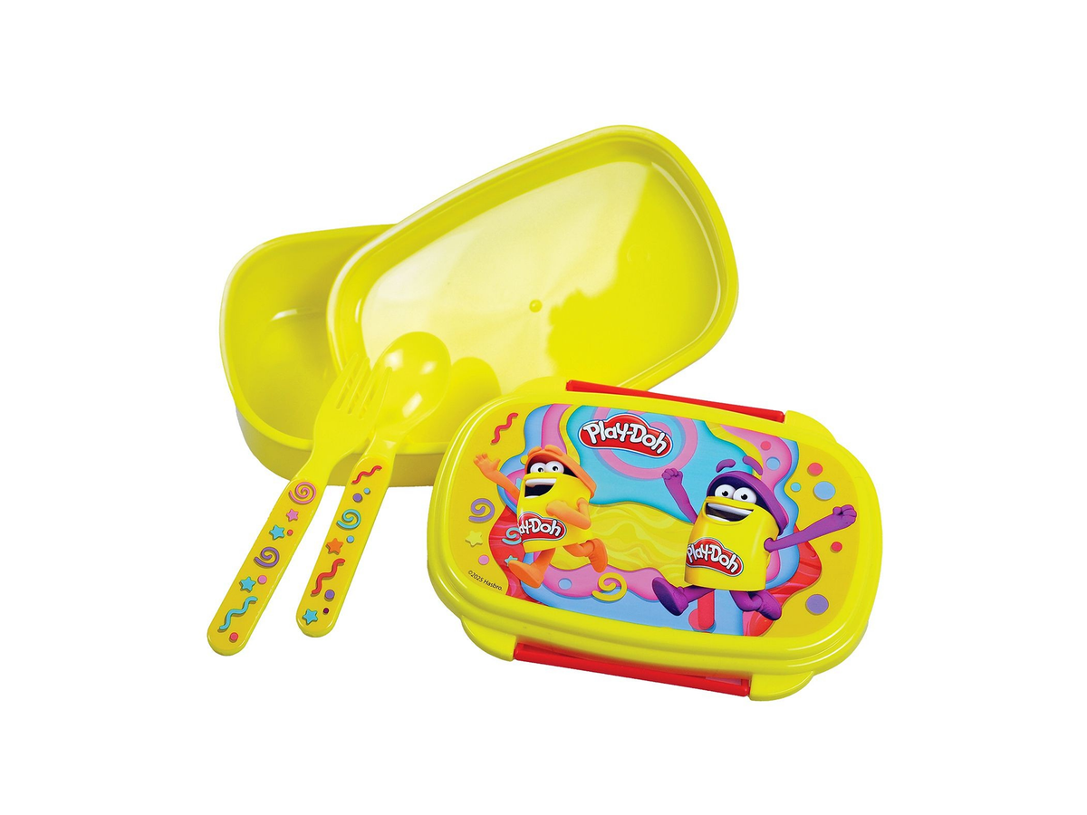 Σετ Φαγητού Play-Doh 500ml με Κουτάλι & Πιρούνι