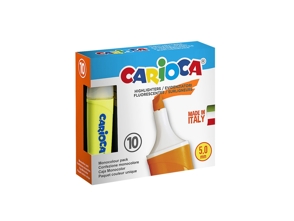 Μαρκαδόρος Υπογράμμισης Carioca 5.0mm – Κίτρινος