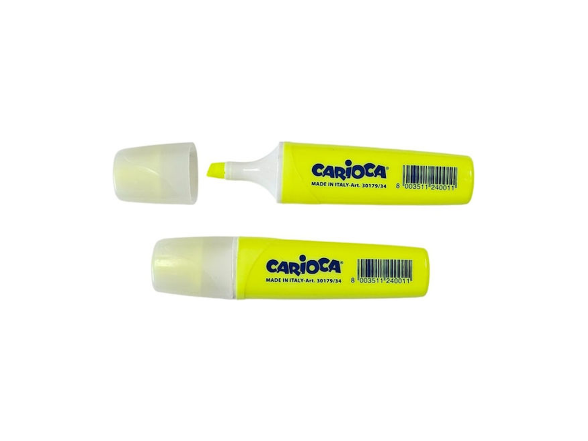 Μαρκαδόρος Υπογράμμισης Carioca 5.0mm – Κίτρινος