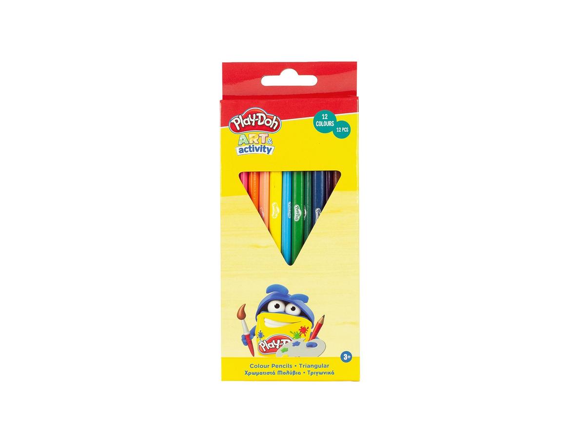 Ξυλομπογιές Play-Doh 12 Χρωμάτων – 12 Τεμάχια